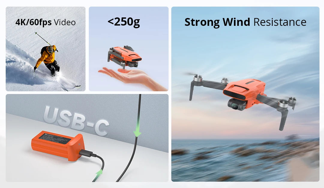 FIMI MINI 3 245g With 4K Camera HDR Video 3-axis Mechanical Gimbal 9KM flight range GPS Foldable RC Drone Quadcopter RTF