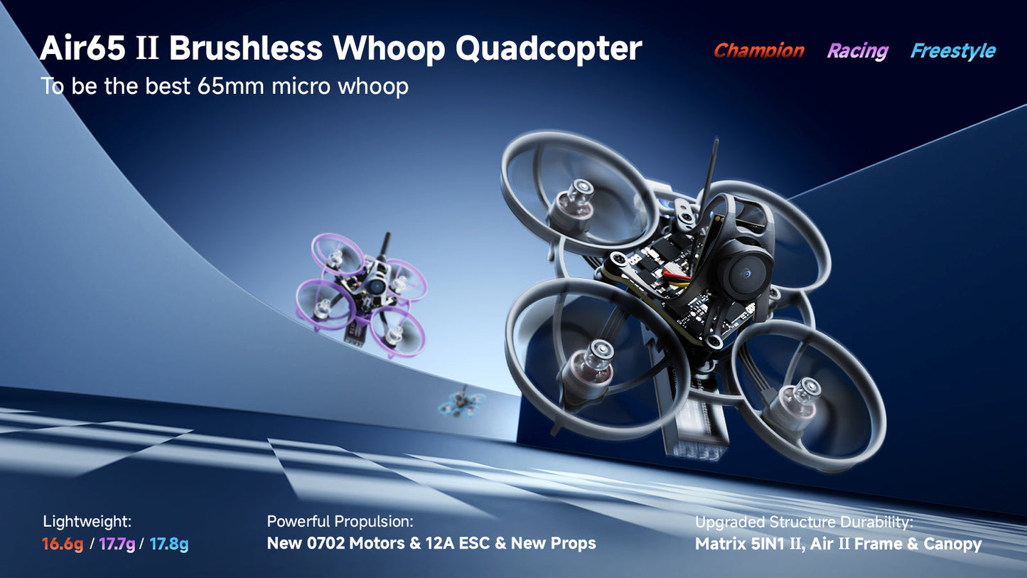BETAFPV Racing/Freestyle/Champion Air65 II ELRS 2.4G Brushless Whoop Quadcopter Professional RC Mini Drone