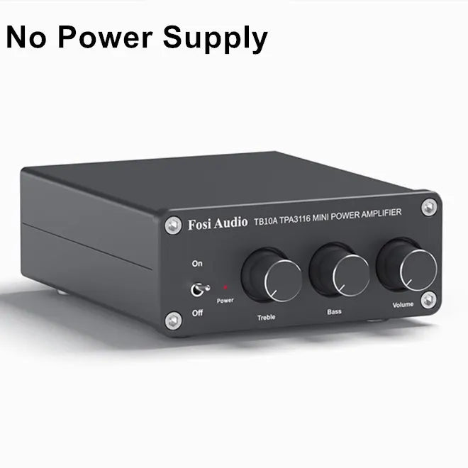 Fosi Audio TPA3116D2 Stereo Amplifier Receiver 2 Channel Mini HiFi Power Amplifier Audio For Home Speakers Bass Treble