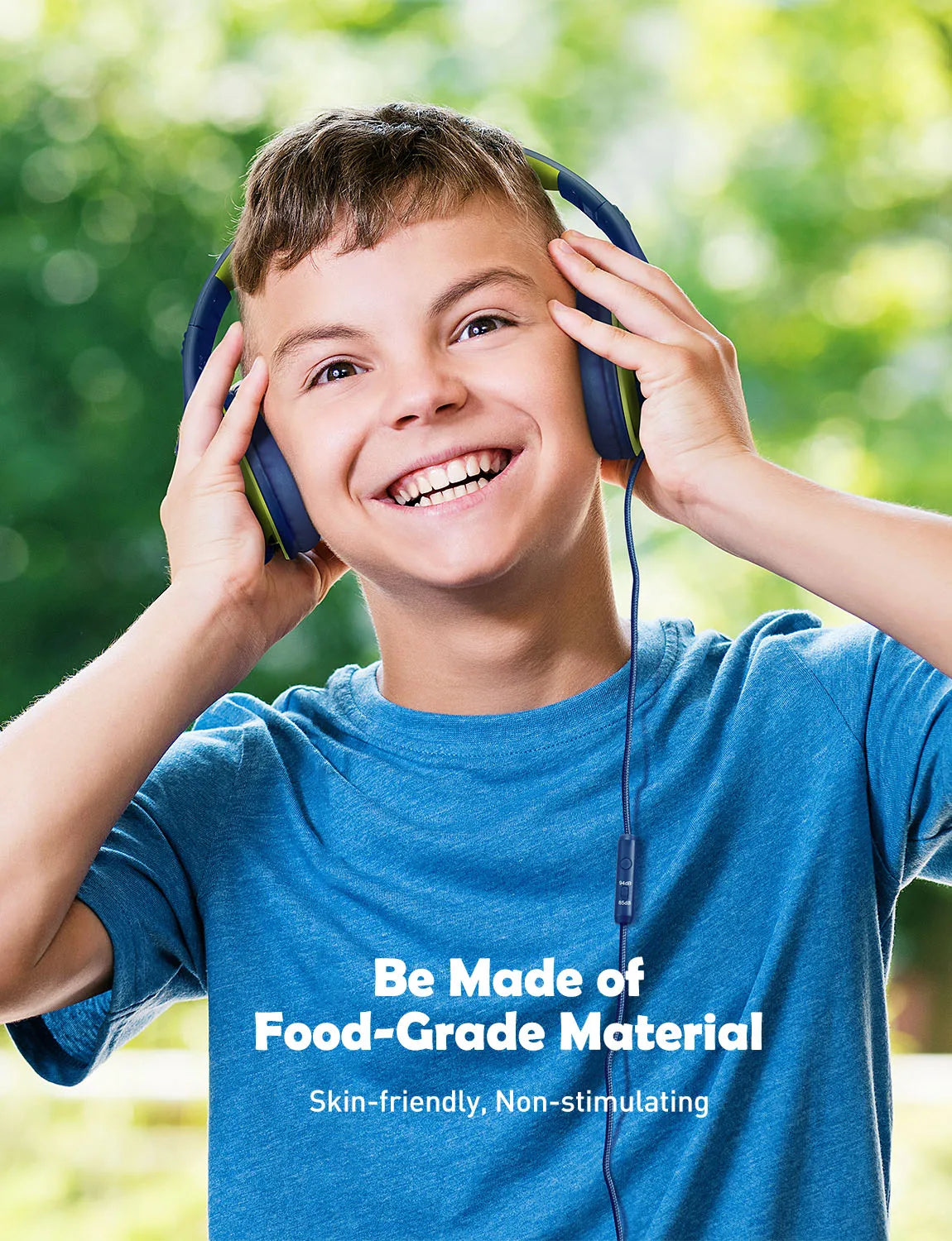 Mpow CH6 Wired Child Kids Headphones Food Grade Material 85dB Limited Volume with 3.5mm AUX Port for MP3 MP4 PC Phone Laptops