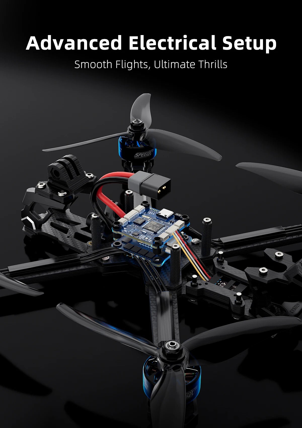 GEPRC Vapor-D5 X5 WTFPV FPV TAKER BLS 60A 4in1 ESC F722 V2 FC Freestyle 2207E 1960KV RC Quadcopter Freestyle Drone