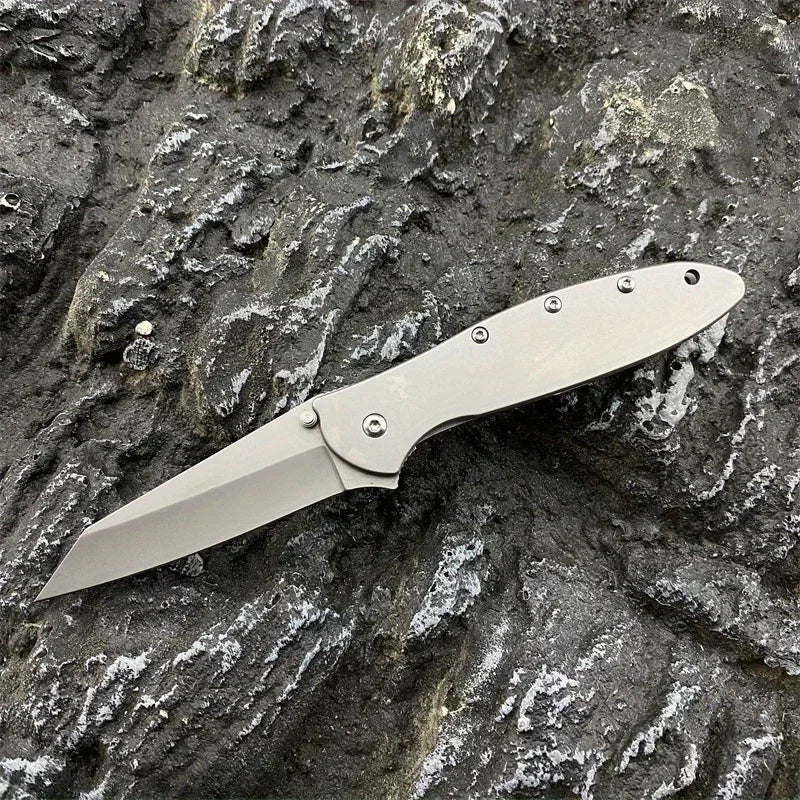 Ken Pocket Folding Knife 8Cr13Mov Blade Aluminium Alloy Handle Lightweight Outdoor Hunting Survival EDC Multifunctional Tools