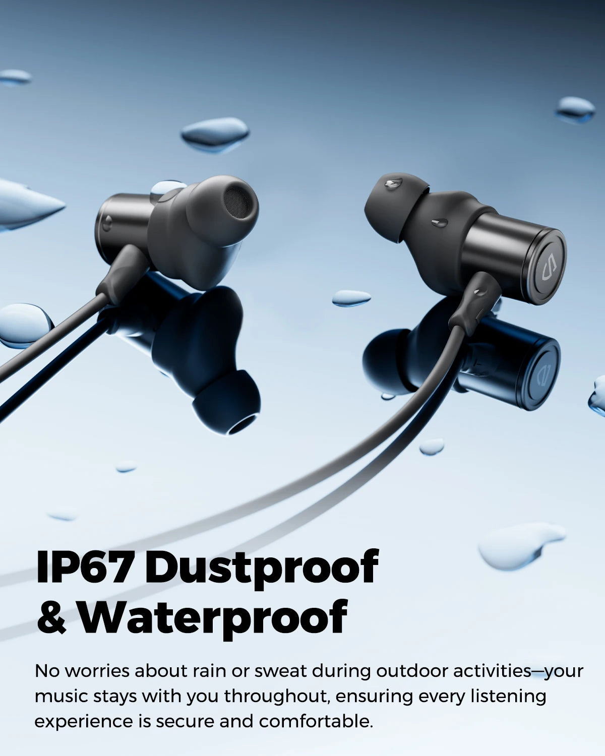 SoundPEATS Q40 HD Bluetooth 5.4 Headphones, LDAC Hi-Res Audio, 11mm Dual-Magnet Driver, IP67 Waterproof, Fast Charge, Dynamic EQ