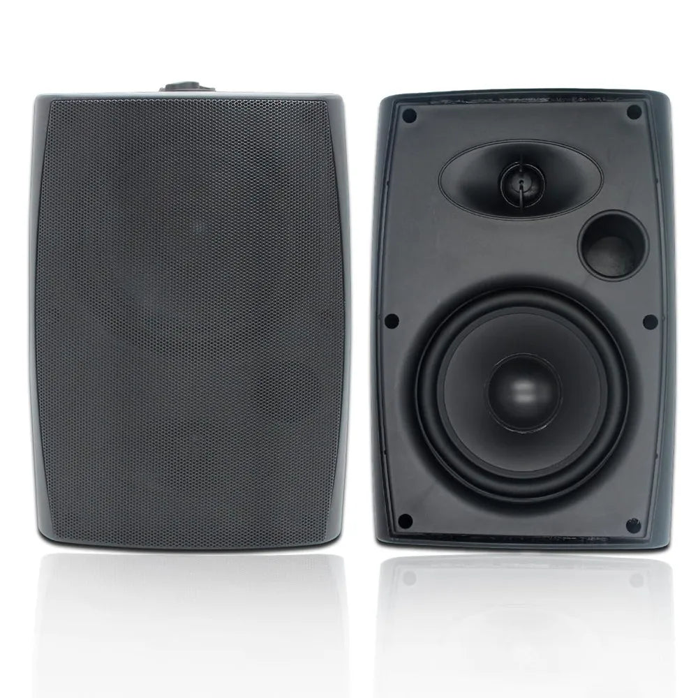 Herdio 2PCS 6.5‘’ 400W Outdoor Passive Speakers Wired Waterproof With Powerful Bass Wall Mount Speakers For Patio Poolside