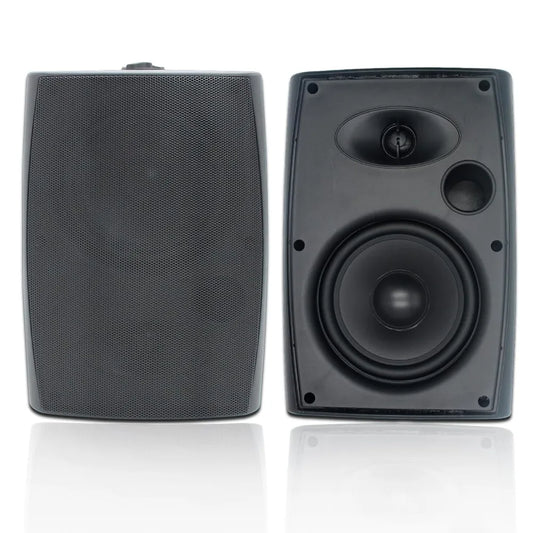 Herdio 2PCS 6.5‘’ 400W Outdoor Passive Speakers Wired Waterproof With Powerful Bass Wall Mount Speakers For Patio Poolside