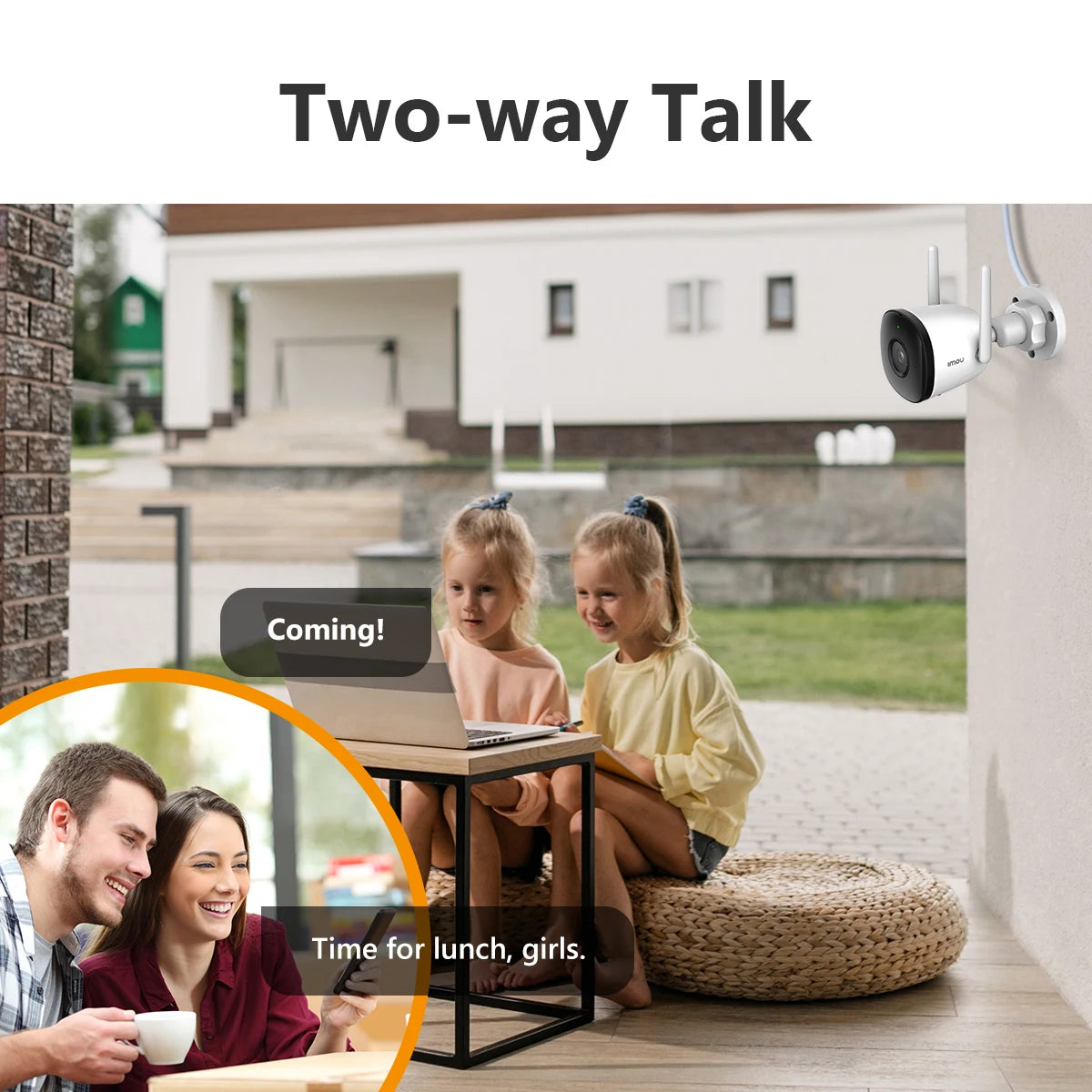 IMOU 5MP Bullet 2C Wi-Fi Camera Dual Antenna Outdoor Night Vision IP67 Weatherproof Audio Recording AI Human Detect IPC-K3CP-5MP