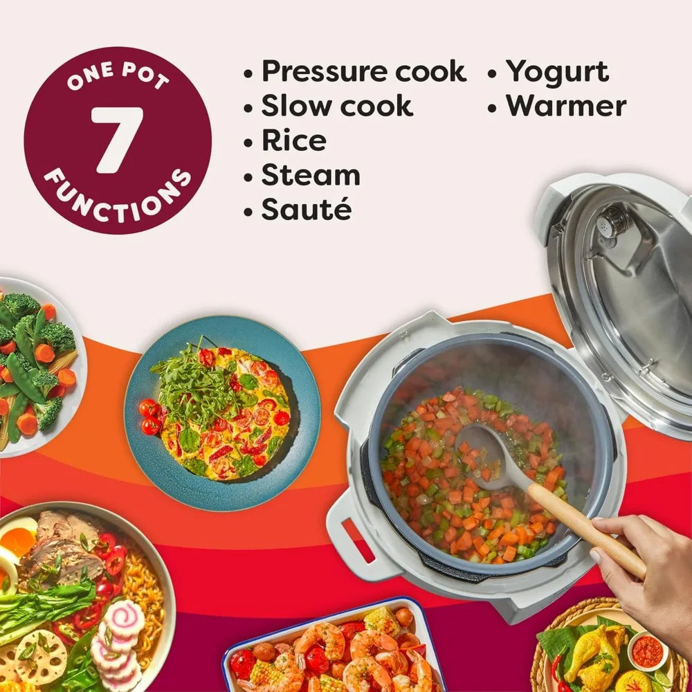 Instant Pot 4QT RIO Mini 7-in-1 Multi-Cooker Pressure Cooker Slow cook Sauté Steam Rice Maker, Yogurt, & Warmer, Black, 4 Quarts