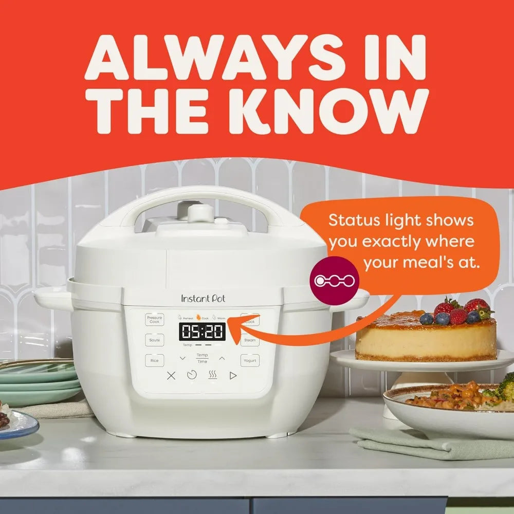 Instant Pot 4QT RIO Mini 7-in-1 Multi-Cooker Pressure Cooker Slow cook Sauté Steam Rice Maker, Yogurt, & Warmer, Black, 4 Quarts