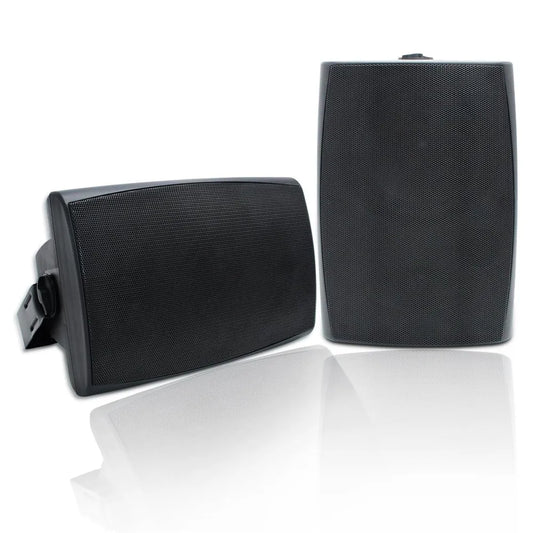 Herdio 400W 6.5‘’ Passive Outdoor Speakers Wired Waterproof 2 Way Wall Mounted Speakers With Powerful Bass For Patio Home 2PCS