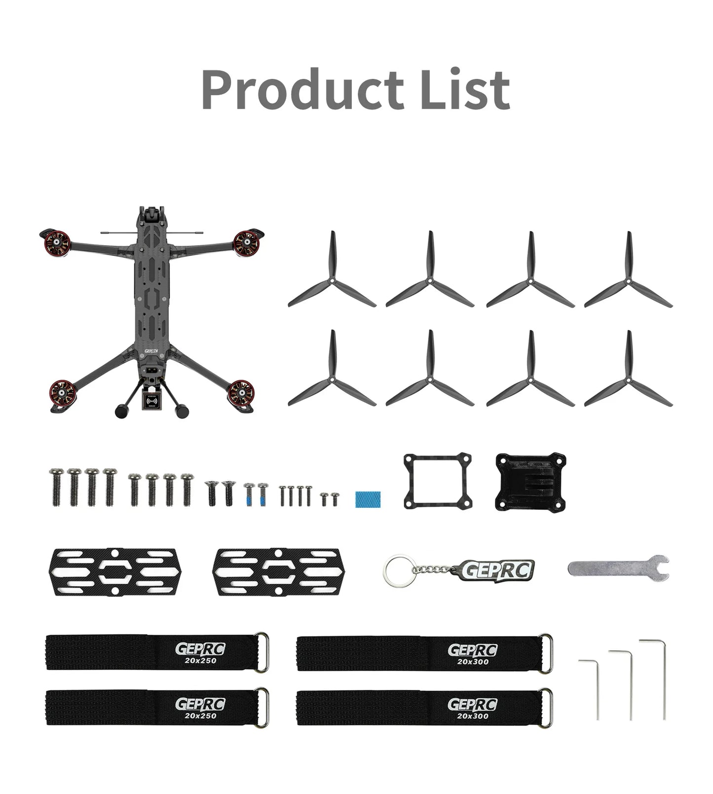 GEPRC MOZ7 Analog Long Range FPV 7Inch 6S F722-HD-BT Built-in Bluetooth RC Quadcopter LongRange Freestyle Drone Racing Kit