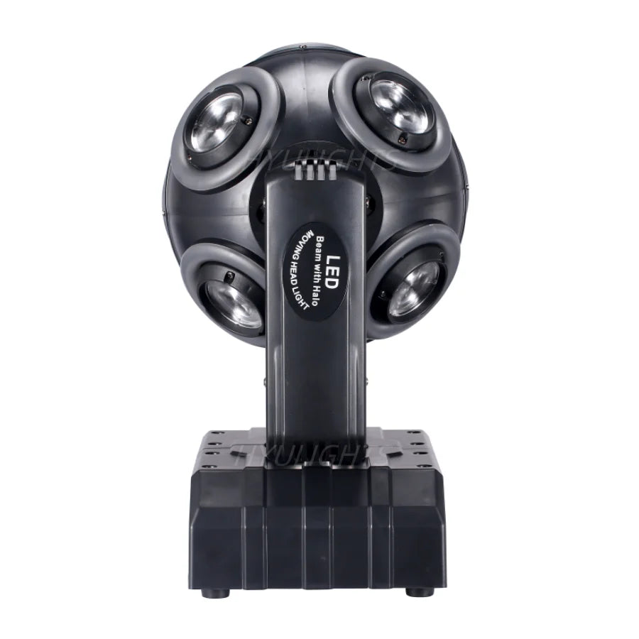 2pcs LED Moving Head Football Light 8x15W RGBW 4in1 With Halo RGB 360 ° Infinite Rotation Beam Strobe Dj Bar DMX512 Stage Effect