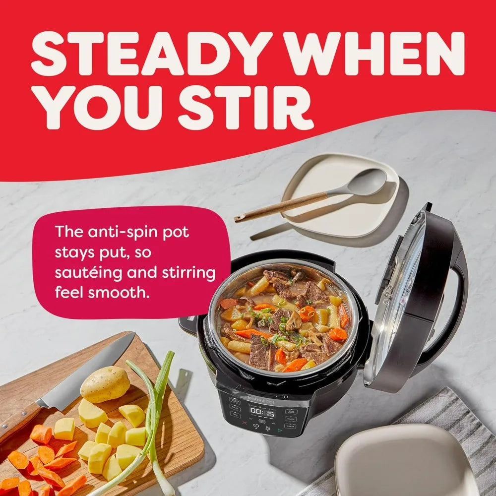 Instant Pot 4QT RIO Mini 7-in-1 Multi-Cooker Pressure Cooker Slow cook Sauté Steam Rice Maker, Yogurt, & Warmer, Black, 4 Quarts