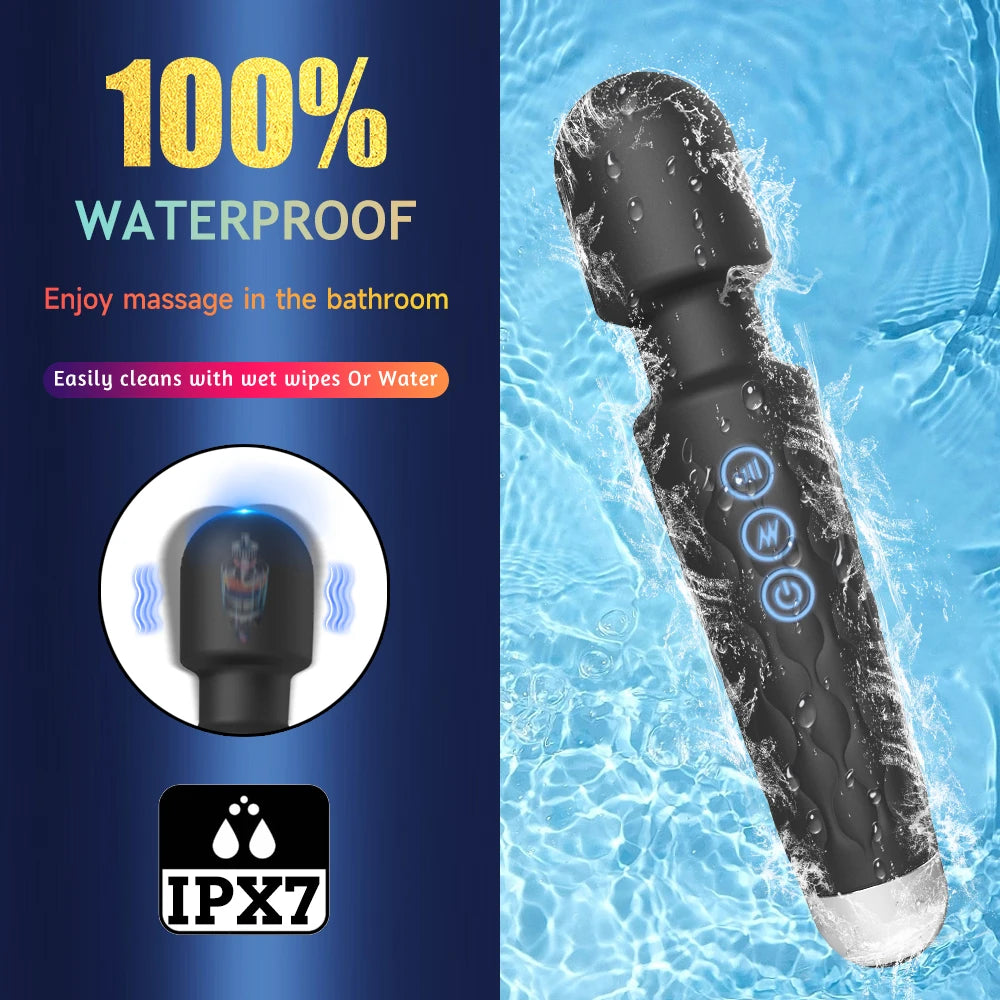 AV Vibrator Wand Sex Toys for Women 20 Powerful Patterns G Spot Clitoris Stimulation Massager Personal Masturbator Erotic Goods