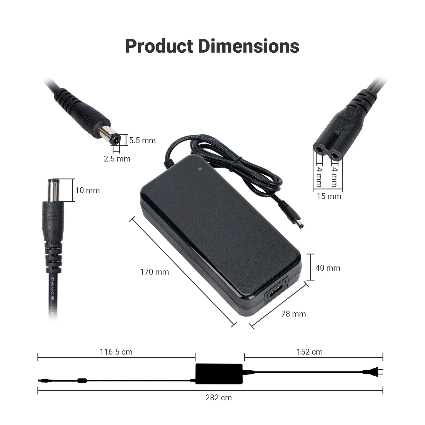 Fosi Audio 48V 5A/48V10A/36V 6A DC Power Supply Charger Home Theater Amplifier Power Adapter For Audio  Amplifier Input 100-240V