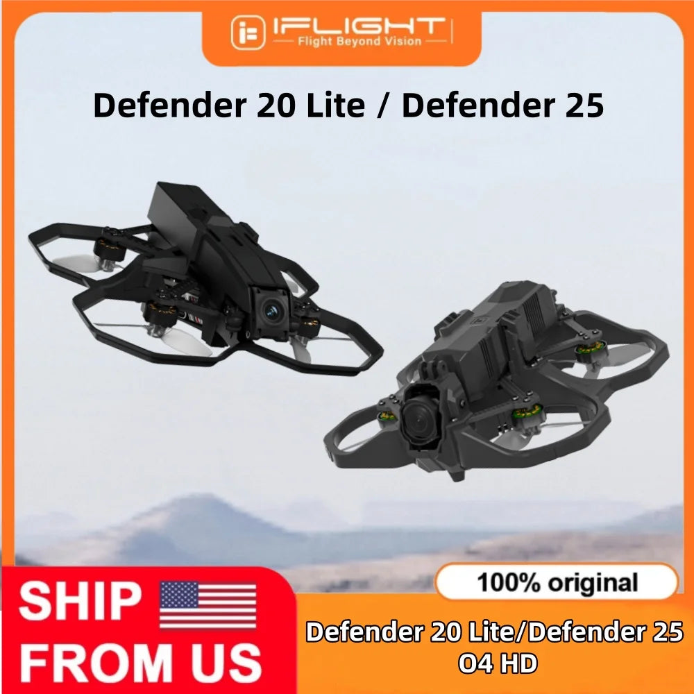 iFlight Defender 25 O4 HD & Defender 20 Lite O4 HD 2.5" 2" Cinewhoop FPV Drone 4K HD Video Transmission ELRS BNF Quadcopter