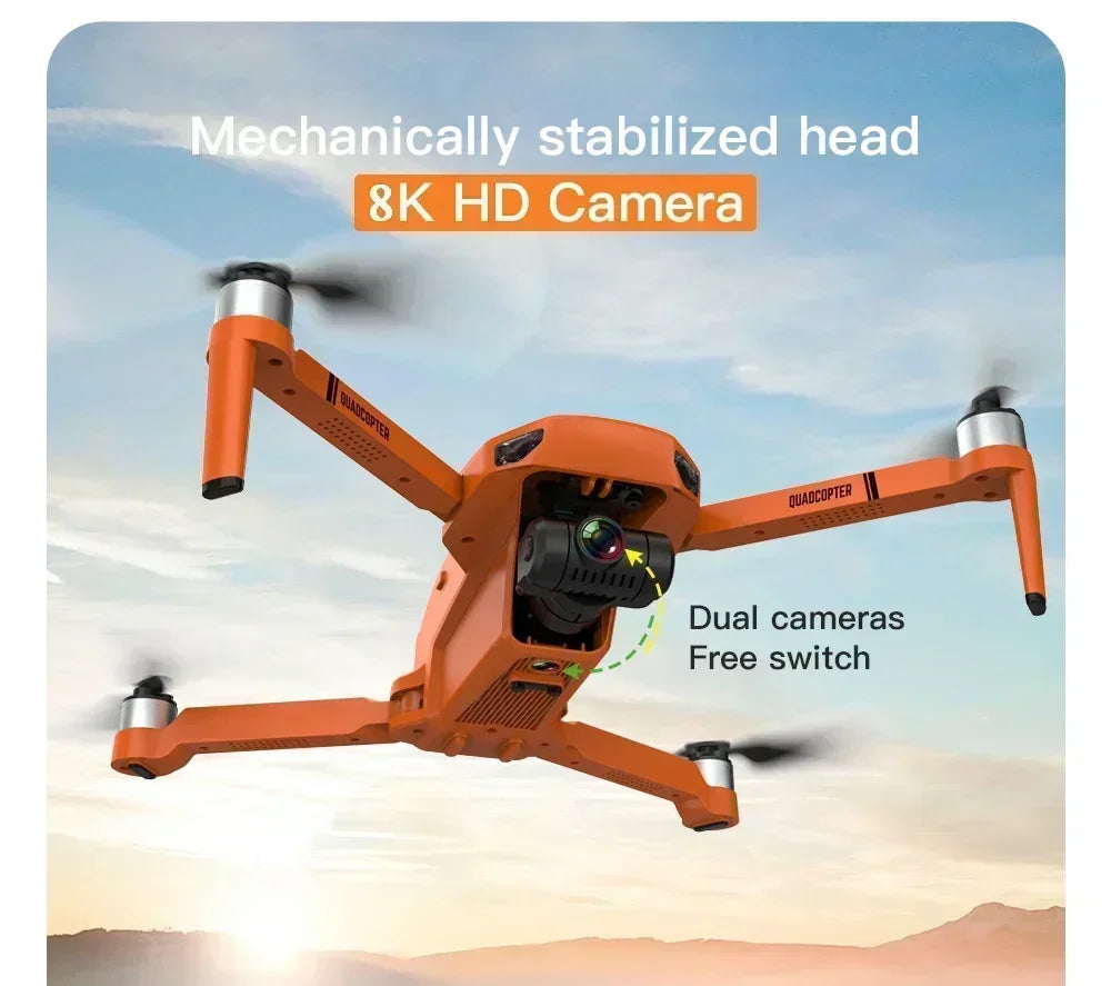 KF102 4K GPS Drone Dual HD Camera 2-Axis Gimbal WIFI FPV Foldable Quadcopter Aerial Photography Perfect Gift for Enthusiasts
