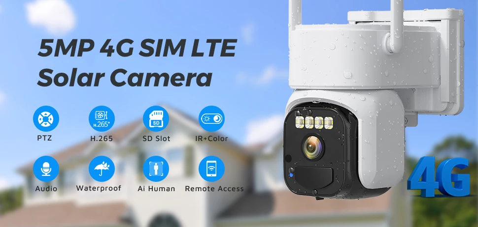 BESDER 15MP Wifi Camera Outdoor Auto Tracking Multi Screens 5X Digital Zoom PTZ Security Protection CCTV Surveillance O-Kam Pro