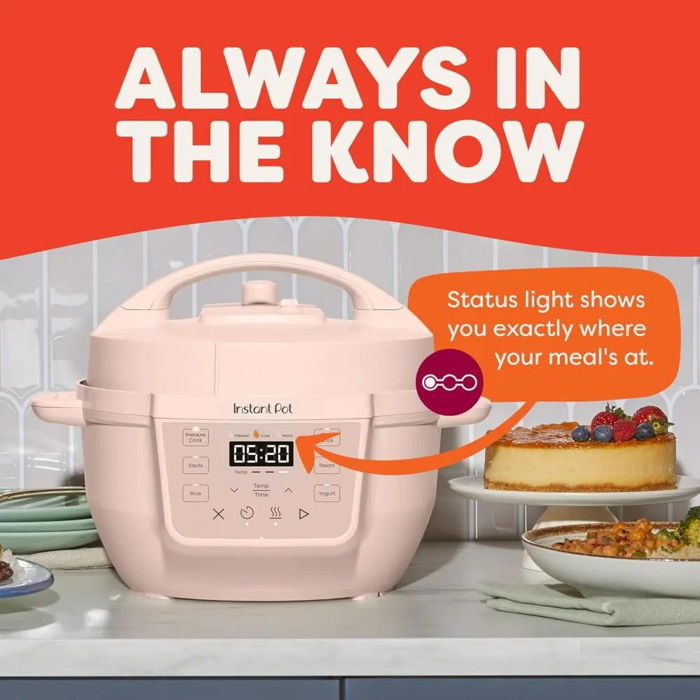 Instant Pot 4QT RIO Mini 7-in-1 Multi-Cooker Pressure Cooker Slow cook Sauté Steam Rice Maker, Yogurt, & Warmer, Black, 4 Quarts
