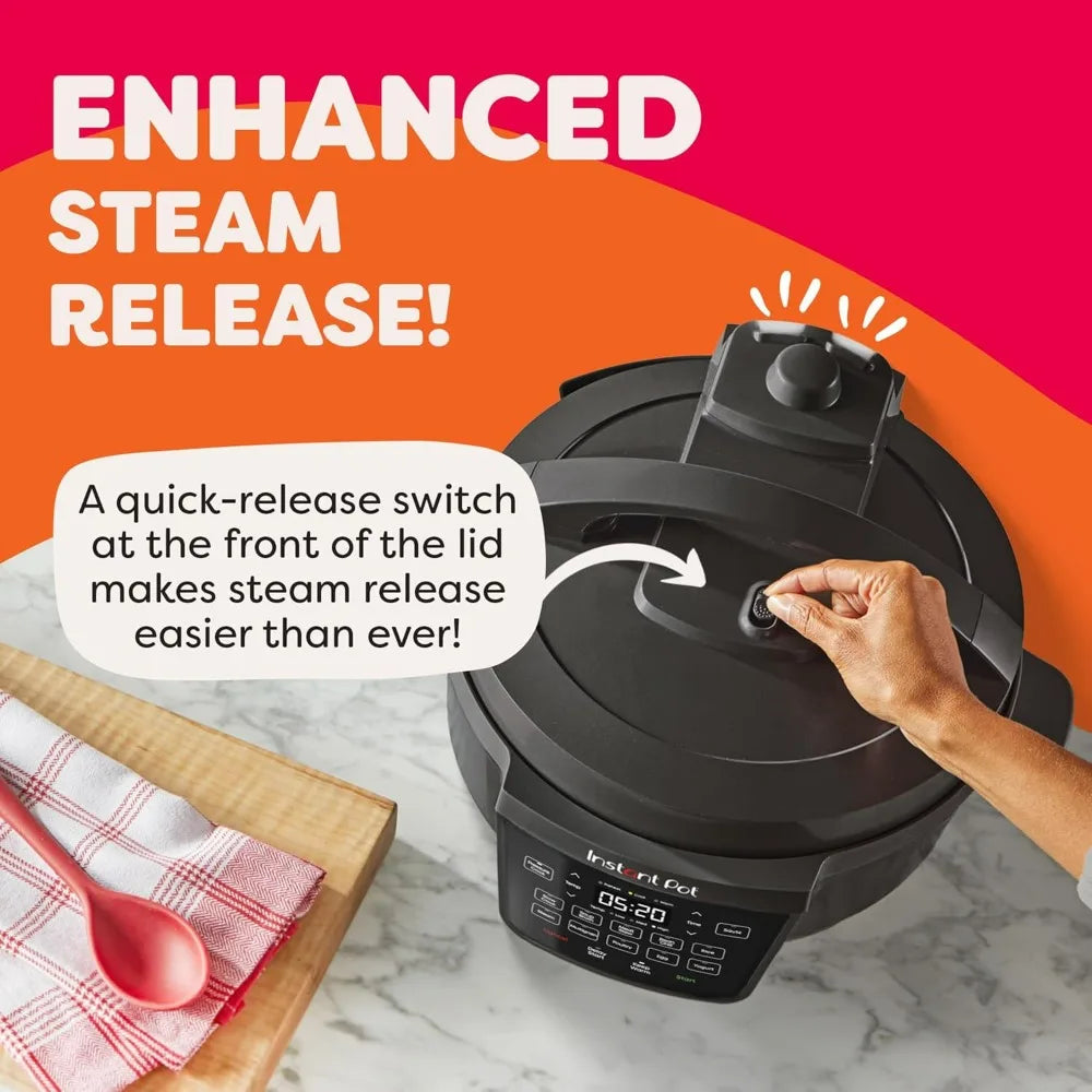 Instant Pot 4QT RIO Mini 7-in-1 Multi-Cooker Pressure Cooker Slow cook Sauté Steam Rice Maker, Yogurt, & Warmer, Black, 4 Quarts