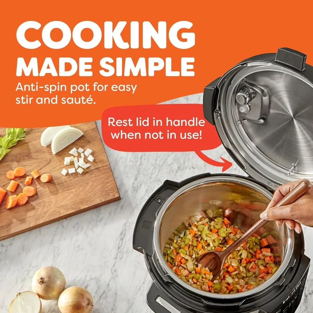 Instant Pot 4QT RIO Mini 7-in-1 Multi-Cooker Pressure Cooker Slow cook Sauté Steam Rice Maker, Yogurt, & Warmer, Black, 4 Quarts