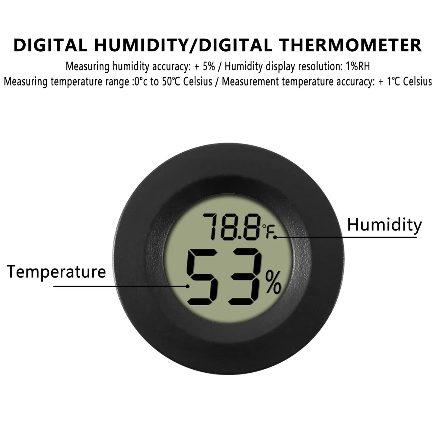 2/4PCS LCD Digital Thermometer Hygrometer Indoor Room Electronic Temperature Humidity Meter Sensor Gauge Weather Station Home ﻿