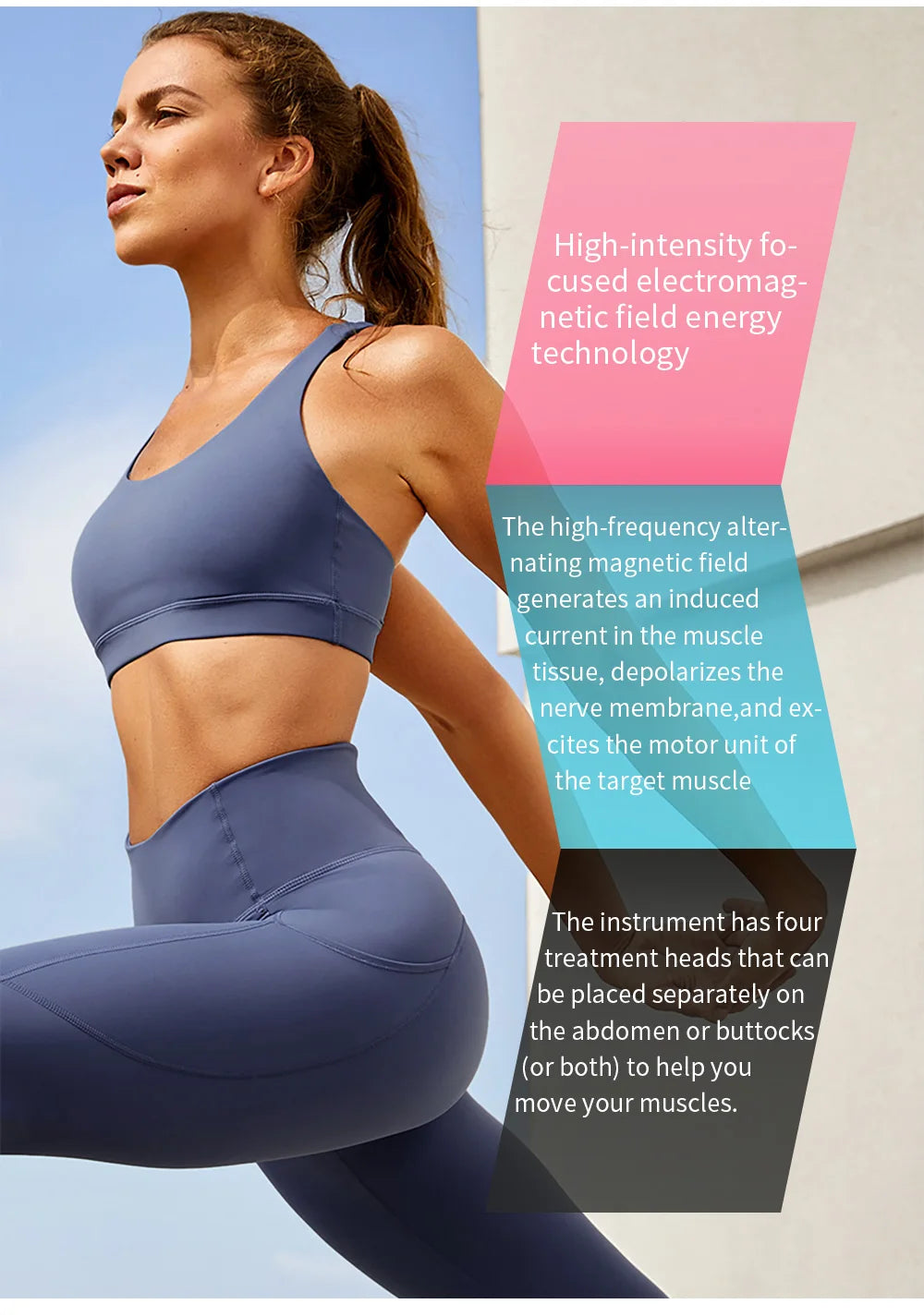 MYOslim EMS Body Building Machine RF Fat Removal 2 Handles Muscle Sculpting Body Muscle Stimulation for Fitness And Wellness
