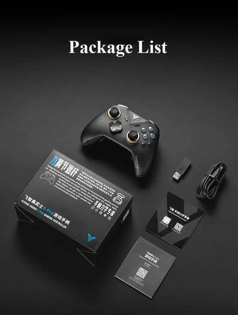 Flydigi Vader 5 Pro Wireless Gamepad FORCEFLEX Joysticks Top-Tier Ultra-Low Latency Gaming Controller For Switch/Android/iOS/PC