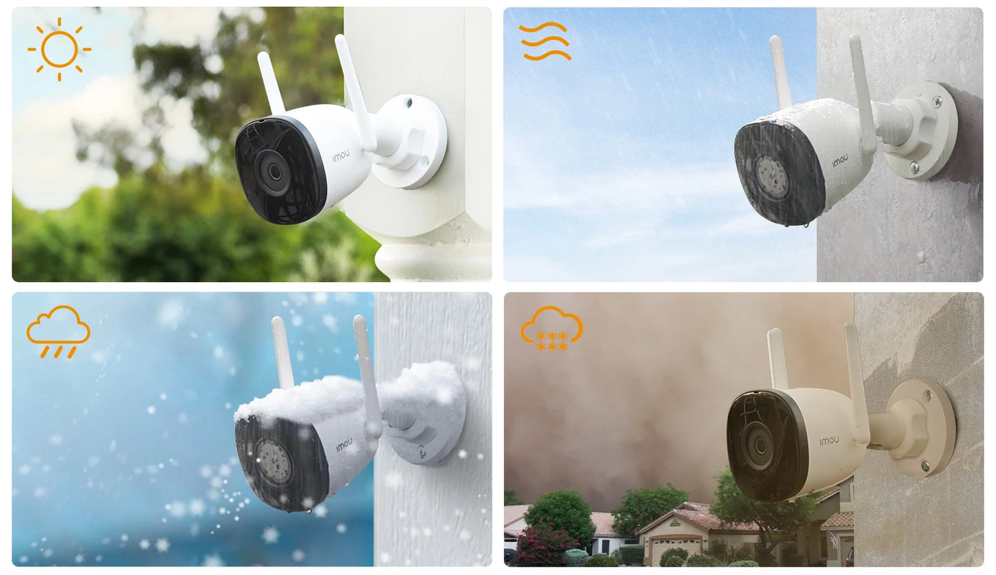 IMOU 5MP Bullet 2C Wi-Fi Camera Dual Antenna Outdoor Night Vision IP67 Weatherproof Audio Recording AI Human Detect IPC-K3CP-5MP