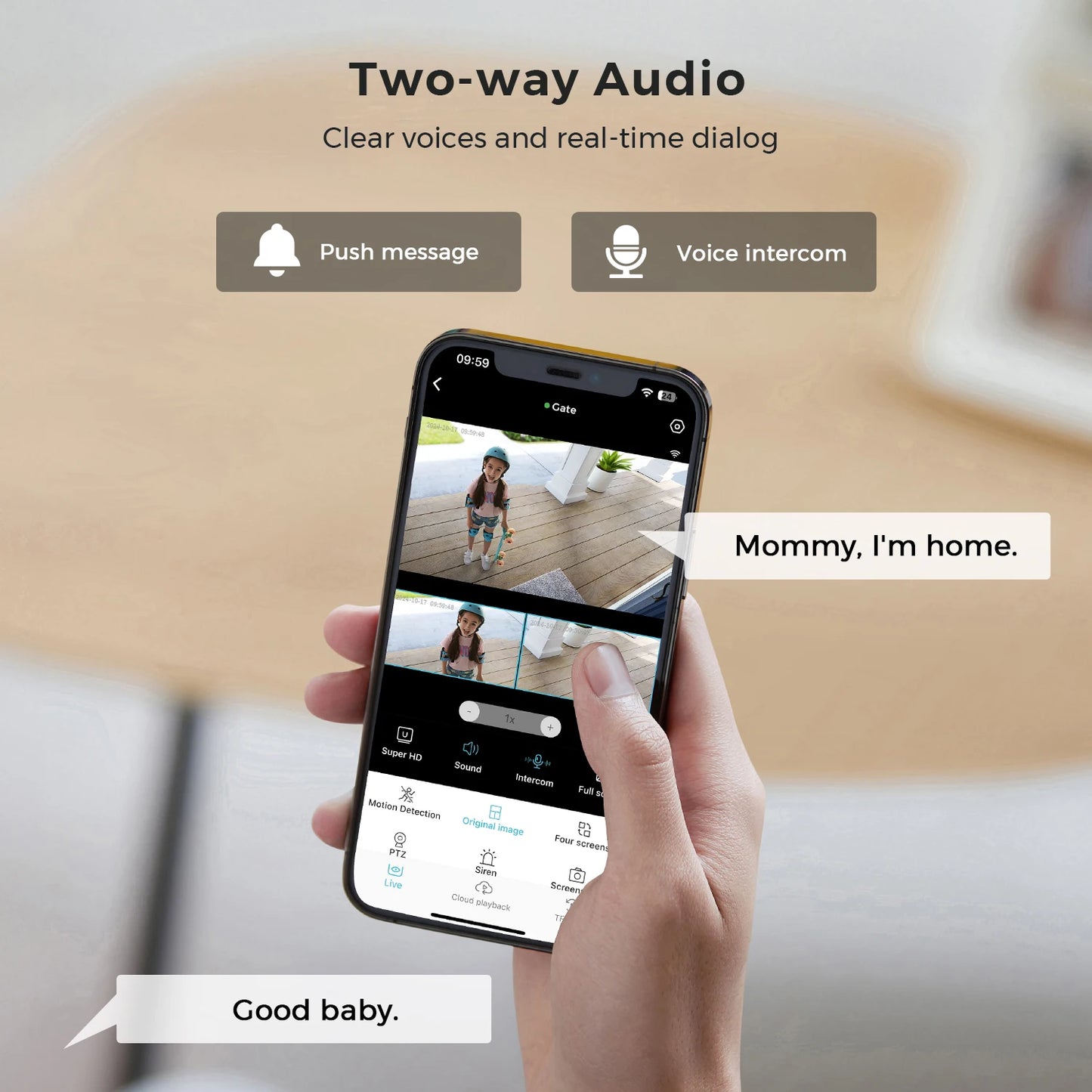 BESDER 15MP Wifi Camera Outdoor Auto Tracking Multi Screens 5X Digital Zoom PTZ Security Protection CCTV Surveillance O-Kam Pro
