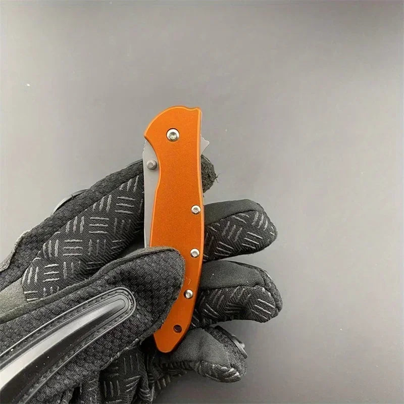 Ken Pocket Folding Knife 8Cr13Mov Blade Aluminium Alloy Handle Lightweight Outdoor Hunting Survival EDC Multifunctional Tools