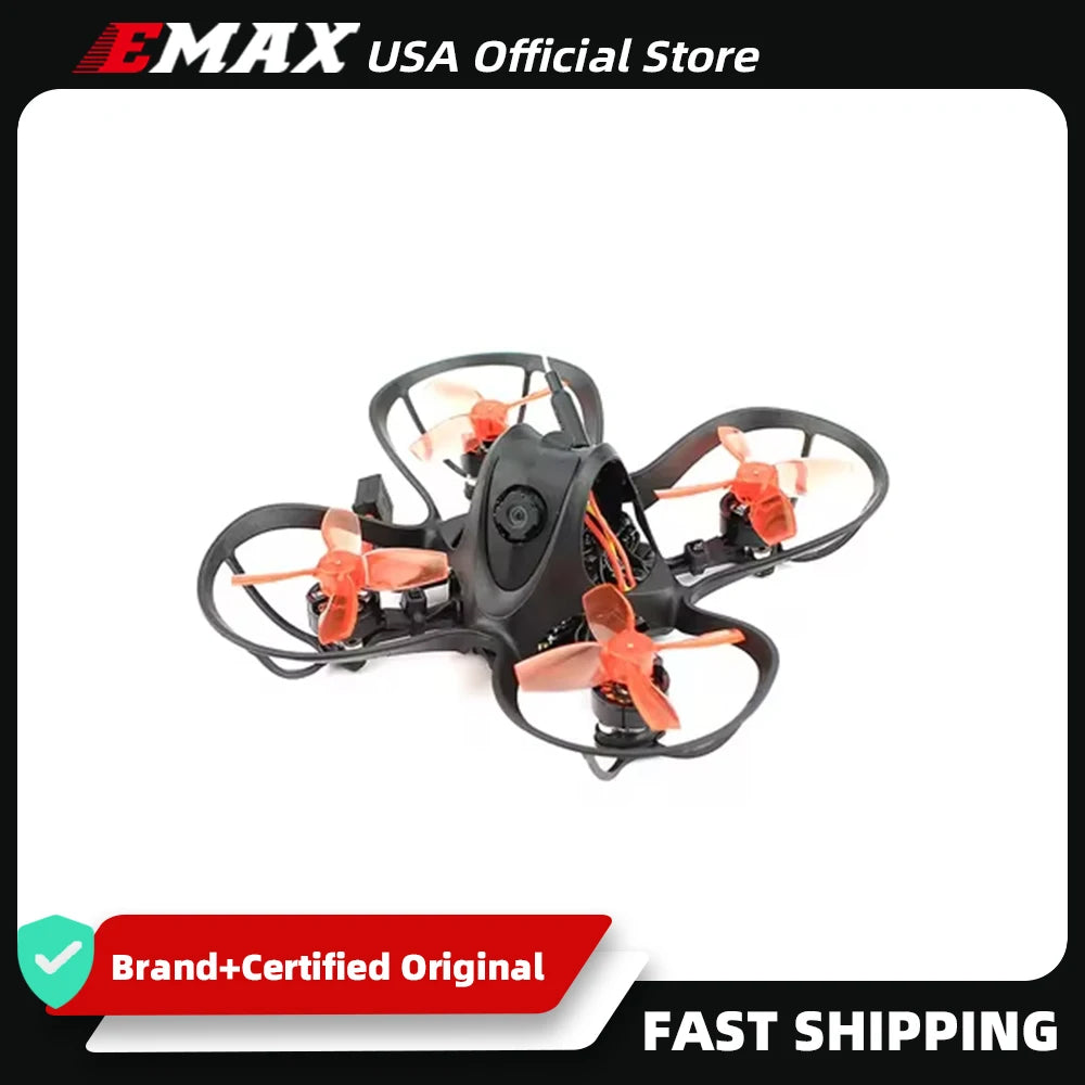 EMAX USA Official Nanohawk 65mm 1S Whoop FPV Racing Drone BNF FrSky D8 Runcam Nano3 Camera 25mw VTX 5A Blheli_S ES Tinyhawk
