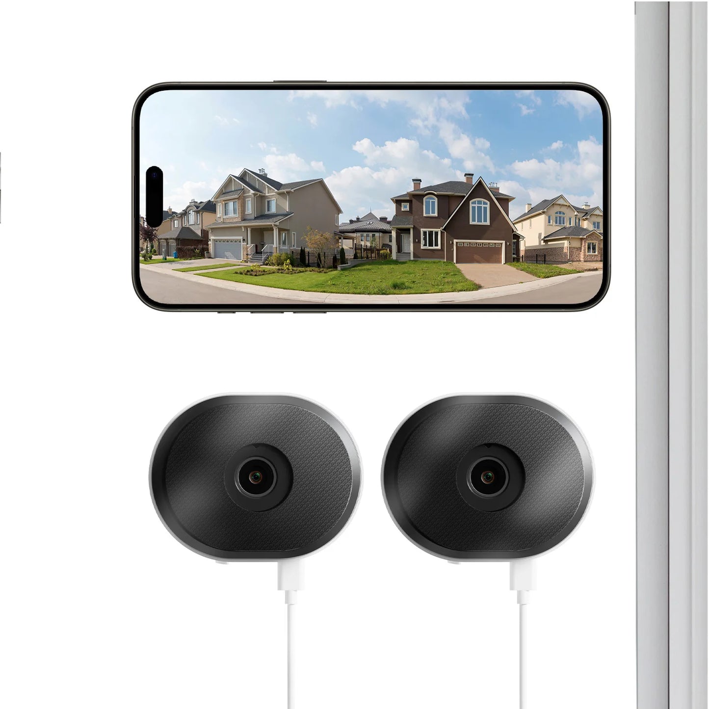 ZOSI C680 3MP Window Security Camera Full Color Night Vision 2K Indoor Plug-in WiFi Surveillance Camera for Home Security