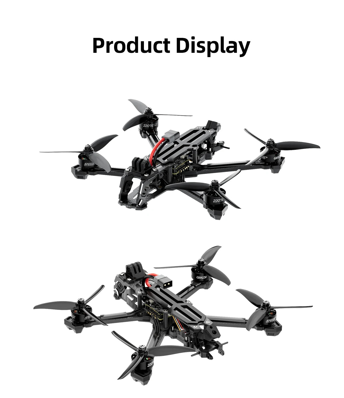 GEPRC Vapor-D5 X5 WTFPV FPV TAKER BLS 60A 4in1 ESC F722 V2 FC Freestyle 2207E 1960KV RC Quadcopter Freestyle Drone