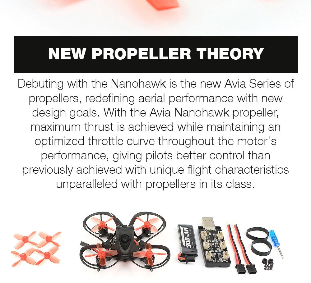 EMAX USA Official Nanohawk 65mm 1S Whoop FPV Racing Drone BNF FrSky D8 Runcam Nano3 Camera 25mw VTX 5A Blheli_S ES Tinyhawk
