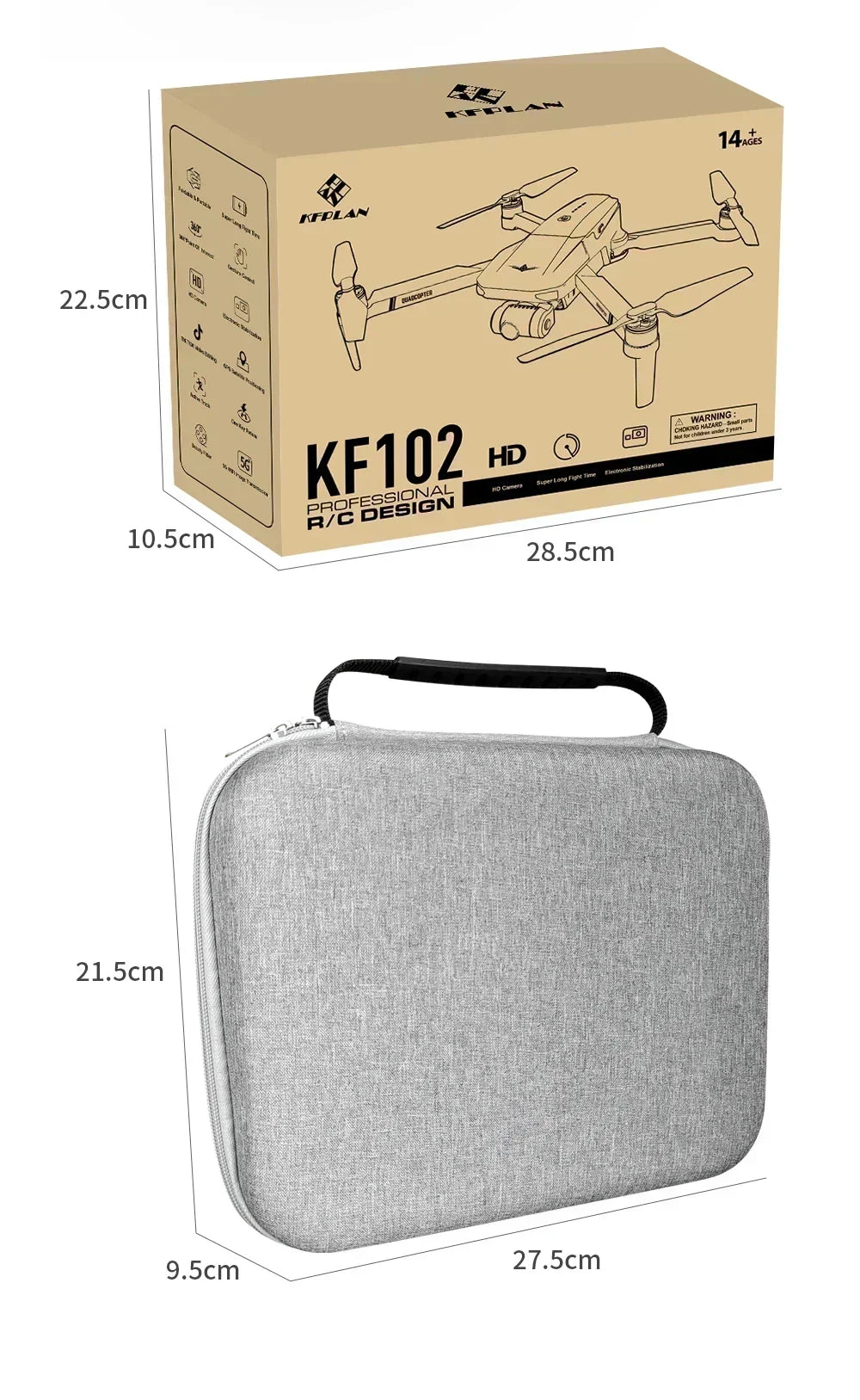KF102 4K GPS Drone Dual HD Camera 2-Axis Gimbal WIFI FPV Foldable Quadcopter Aerial Photography Perfect Gift for Enthusiasts