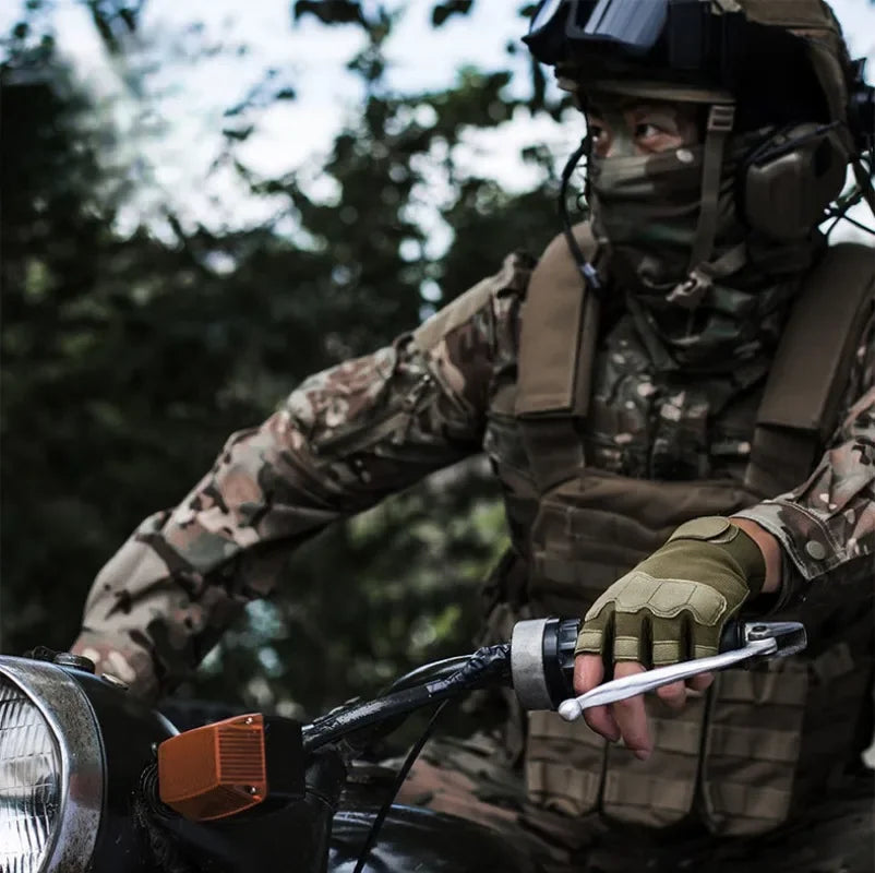 Outdoor Tactical Gloves for Men And Women Half Finger Motorcycle Military Combat Shooting Hunting Fitness Gloves