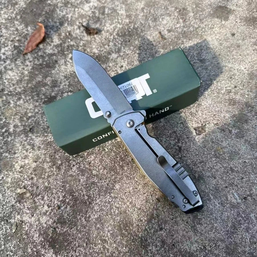DONUT X SQUID Folding Knife D2 Steel G10 Handle Outdoor Camping Survival EDC Pocket Knife Utility Cutting Knife Men's Gift
