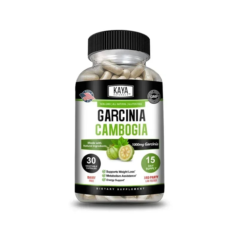 Garcinia Cambogia 120 Veggie Caps (Vegetarian, Natural, Non-GMO & Gluten Free) Wellness Support Supplement for Women & Men