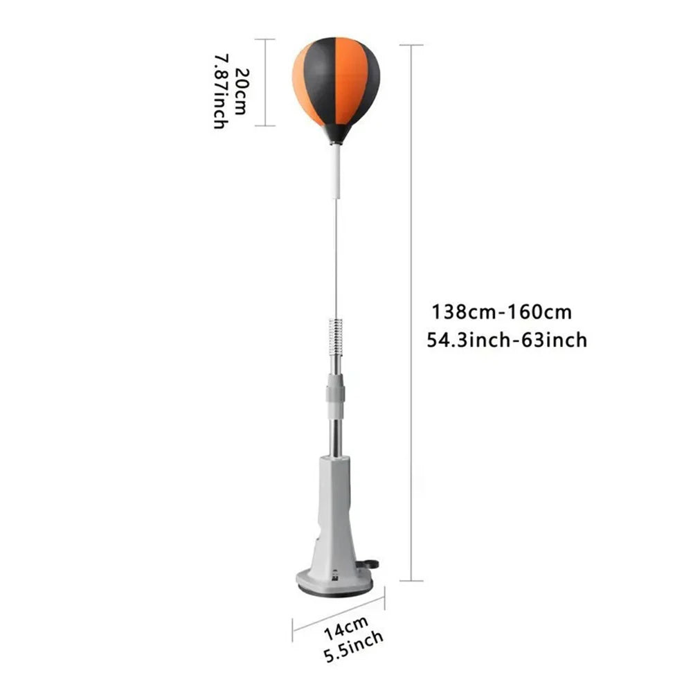Punching Bag with Stand Boxing Bag Height Adjustable Punching Reflex Ball Set for Training Boxing Stress Relief & Fitness