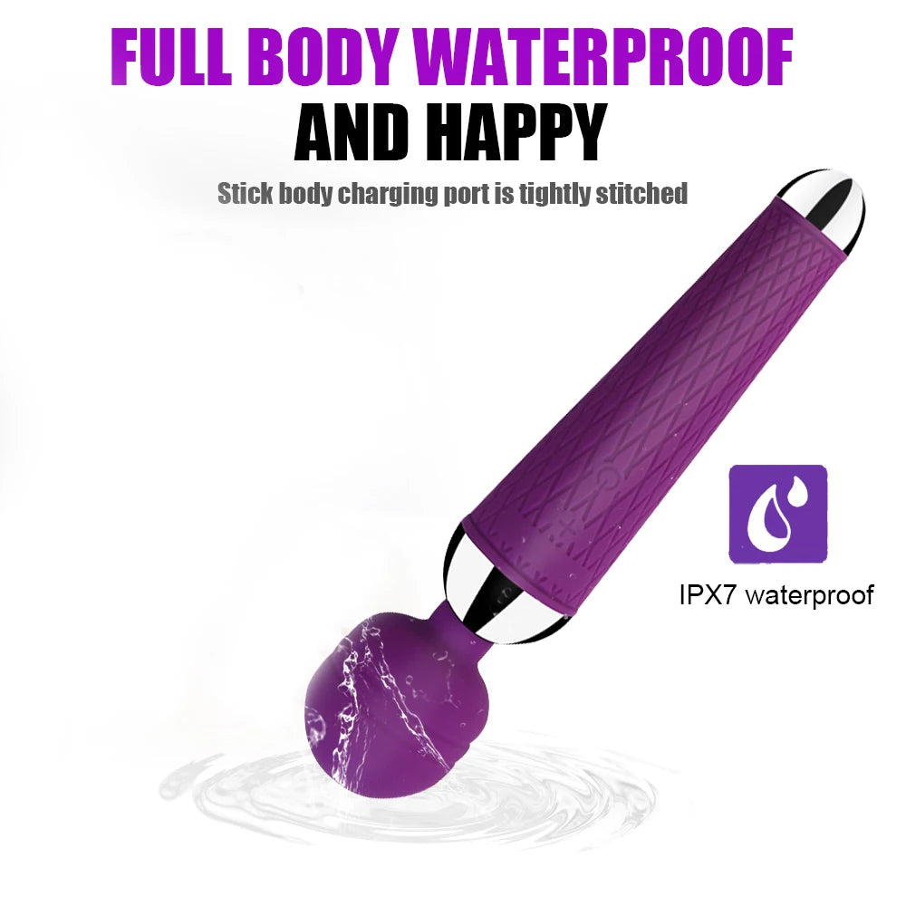 AV Vibrator Wand Sex Toys for Women 20 Powerful Patterns G Spot Clitoris Stimulation Massager Personal Masturbator Erotic Goods