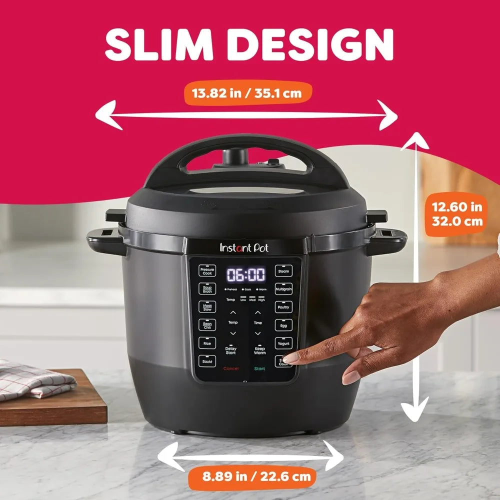 Instant Pot 4QT RIO Mini 7-in-1 Multi-Cooker Pressure Cooker Slow cook Sauté Steam Rice Maker, Yogurt, & Warmer, Black, 4 Quarts