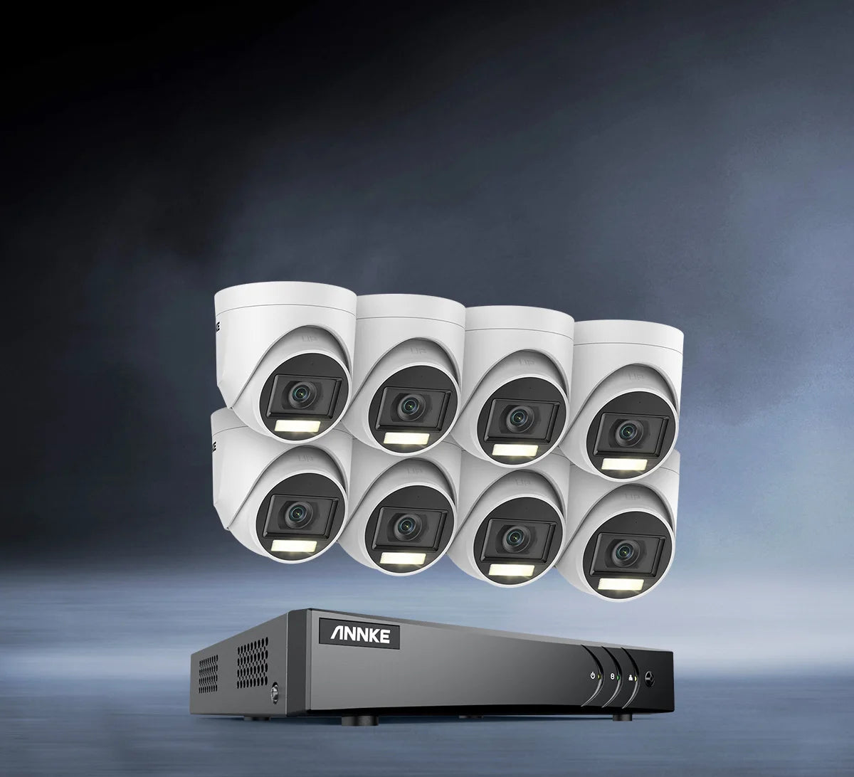 ANNKE H.265+ 8CH 5MP DVR Security Surveillance Kits 8pcs 5MP PIR Outdoor Cameras IP67 Weatherproof DVR SECUR Camera System Alarm