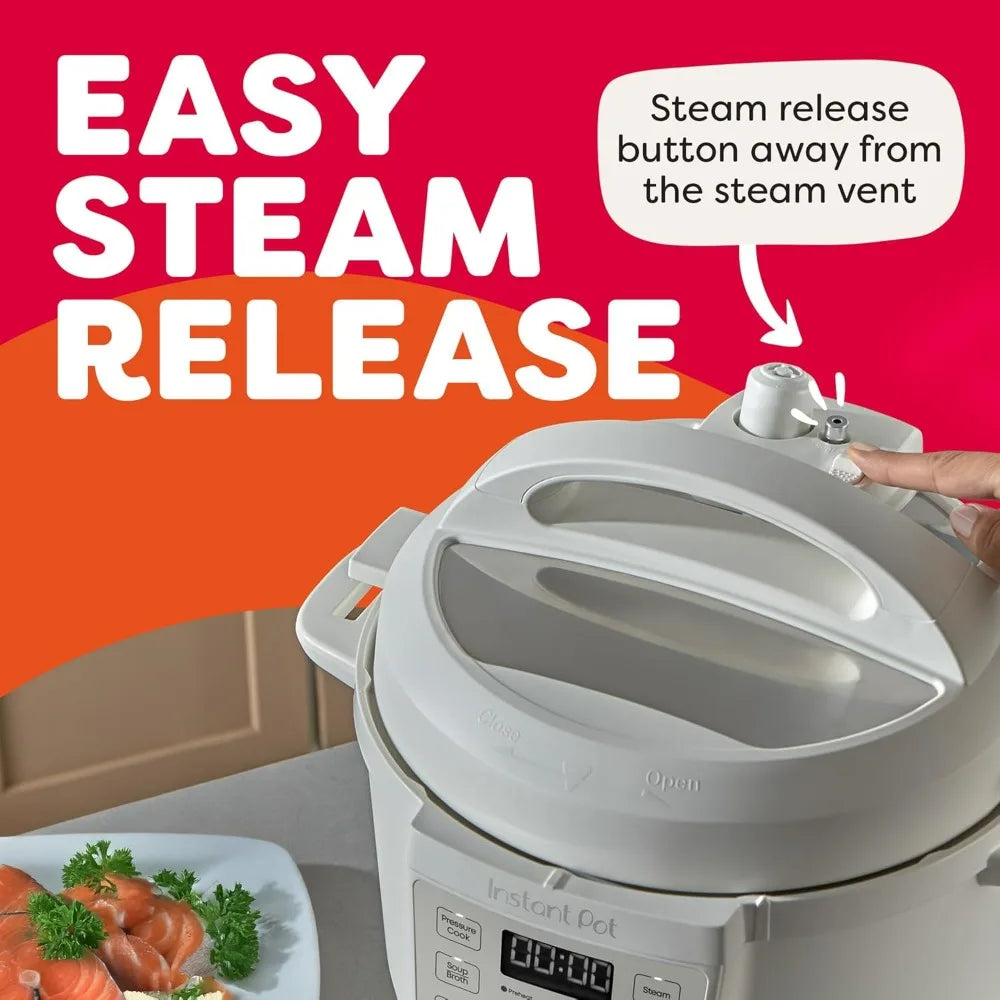 Instant Pot 4QT RIO Mini 7-in-1 Multi-Cooker Pressure Cooker Slow cook Sauté Steam Rice Maker, Yogurt, & Warmer, Black, 4 Quarts