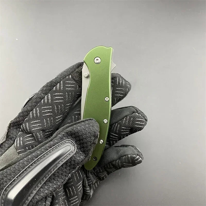 Ken Pocket Folding Knife 8Cr13Mov Blade Aluminium Alloy Handle Lightweight Outdoor Hunting Survival EDC Multifunctional Tools
