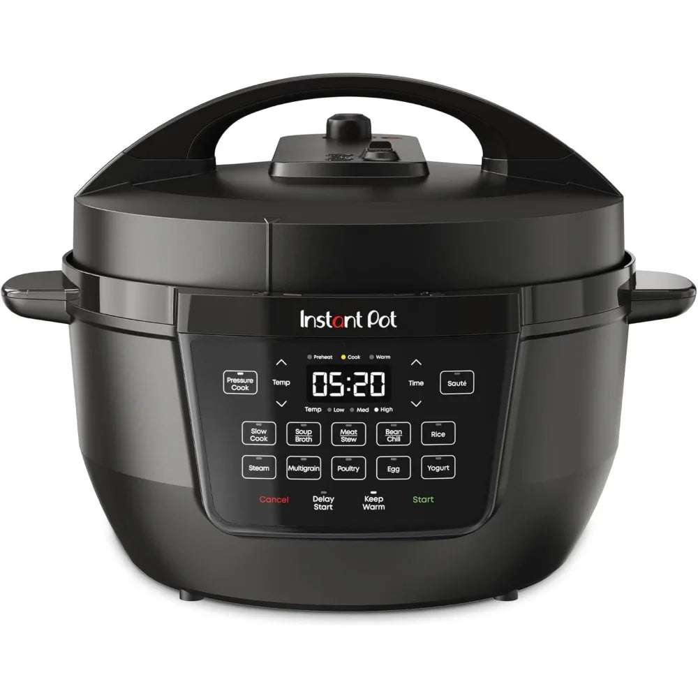 Instant Pot 4QT RIO Mini 7-in-1 Multi-Cooker Pressure Cooker Slow cook Sauté Steam Rice Maker, Yogurt, & Warmer, Black, 4 Quarts