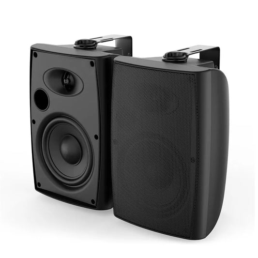 Herdio 6.5'' 400W  Indoor Outdoor Bluetooth Speakers Waterproof Wired With Powerful Bass 2 Way Wall Mount Speakers All-Weather