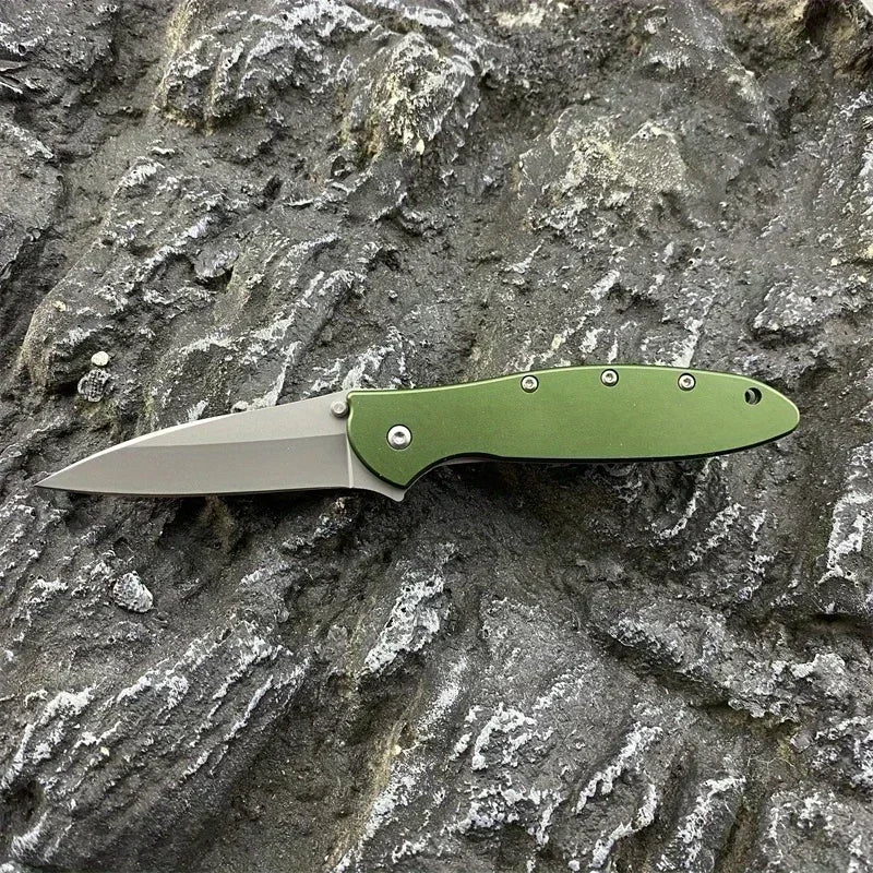 Ken Pocket Folding Knife 8Cr13Mov Blade Aluminium Alloy Handle Lightweight Outdoor Hunting Survival EDC Multifunctional Tools