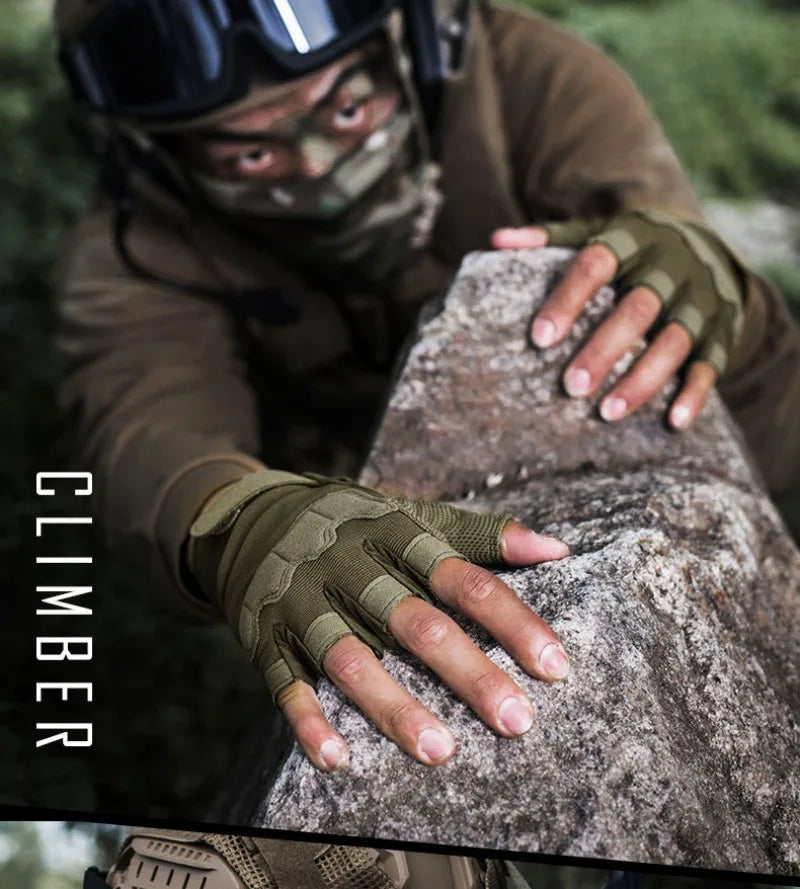 Outdoor Tactical Gloves for Men And Women Half Finger Motorcycle Military Combat Shooting Hunting Fitness Gloves