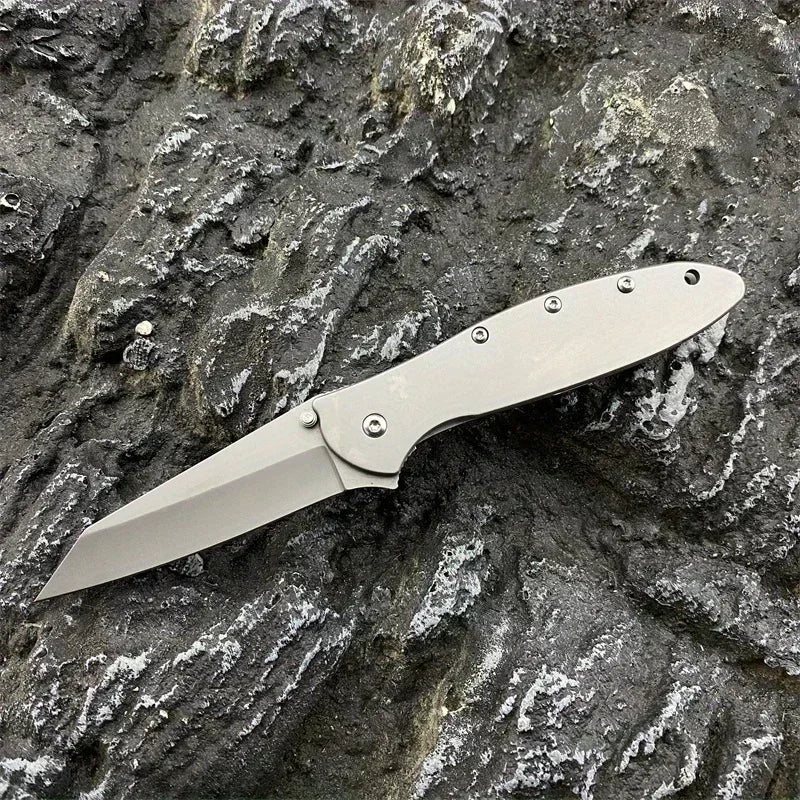 Ken Pocket Folding Knife 8Cr13Mov Blade Aluminium Alloy Handle Lightweight Outdoor Hunting Survival EDC Multifunctional Tools