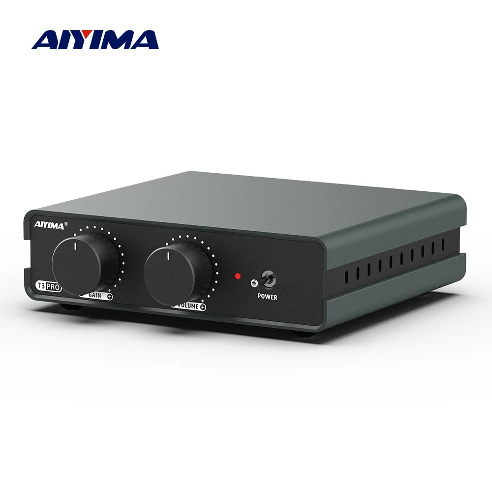AIYIMA Audio T3 Pro Mini MM/MC Phono Preamplifier for Turntable Phonograph Vinyl Record Player Stereo Preamp Gain adjustment